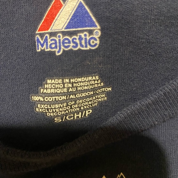 Medium Navy Blue Majestic New York Yankee Size Small T-Shirt - Picture 5 of 5